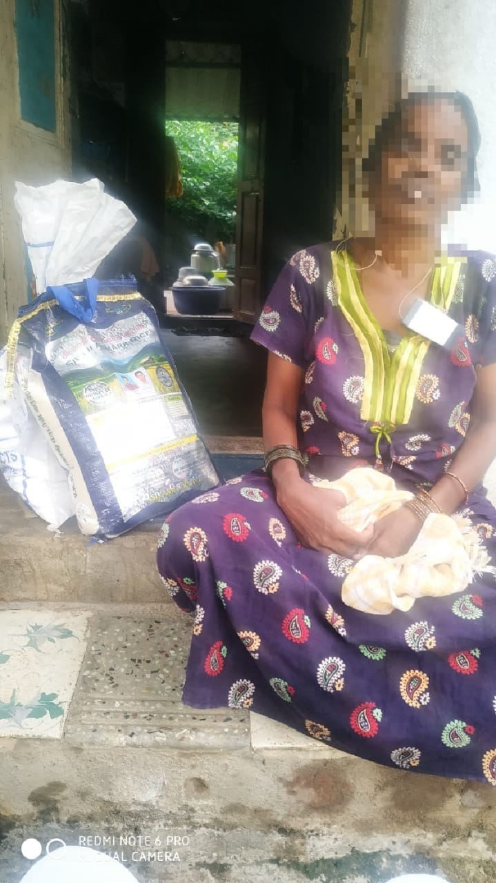 Grocery Kit distribution for Cancer patients Sri Poornamahameru Trust